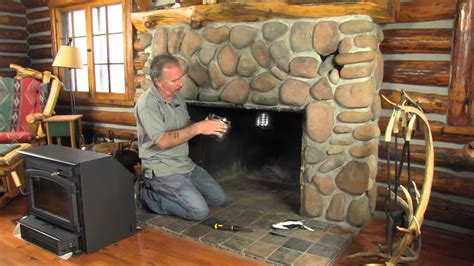 installing a stainless liner to a steel fire box|wood burning fireplace liner.